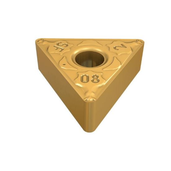 Picture of ISCAR TNMG332 SF IC530N Turning Insert Triangle Cermet TiCN + TiN 0.031 Corner Radius