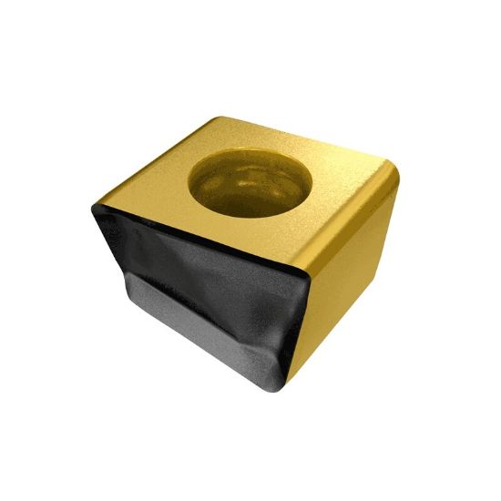 Picture of ISCAR HTPLNMT1006ER IC830 Milling Insert On Edge 0.039 Corner Radius AlTiN + TiN