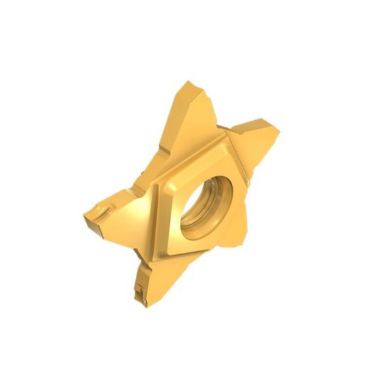 Picture of ISCAR PENTA 24L150J15D IC1008 Cut Off Insert 0.002 Corner Radius 0.059 Wide TiAIN + TiN