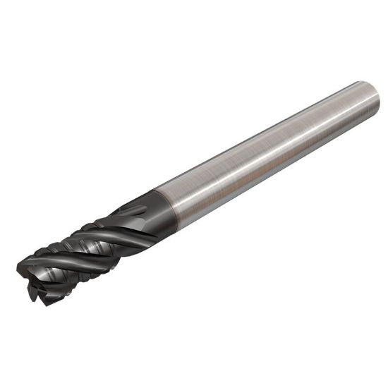 Picture of ISCAR ECPI-E4L 1.0-2.0/3.0C1.0 IC900 DIA 1 SH 1.00 LOC 2.00 OAL 6.00 End Mill Standard Flute Standard Helix Carbide AlTiN Single End 45.0° Chamfer Solid-SHRED