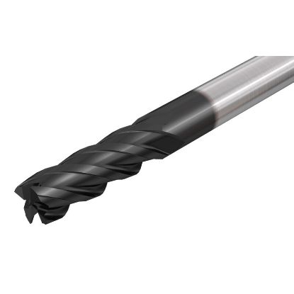 Picture of ISCAR ECI-E-4 500-1.0-W500 IC900 DIA 1/2 SH 0.50 LOC 1.00 OAL 3.00 End Mill Standard Flute Standard Helix Carbide AlTiN Single End Square Sharp SolidMill