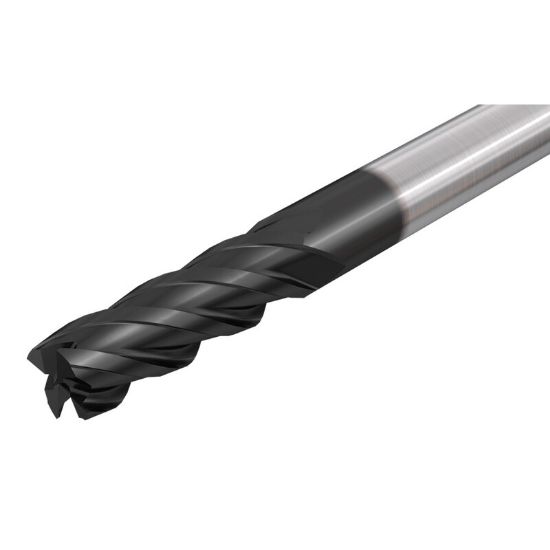 Picture of ISCAR ECI-E-4 500-1.0-W500 IC900 DIA 1/2 SH 0.50 LOC 1.00 OAL 3.00 End Mill Standard Flute Standard Helix Carbide AlTiN Single End Square Sharp SolidMill