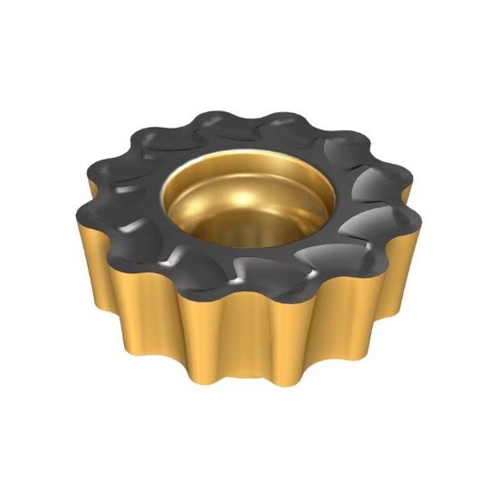 Picture of ISCAR RCMT2009-FW-T20 IC928 Milling Insert Round 0.394 Corner Radius TiAlN