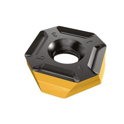 Picture of ISCAR IQ845SYHU070400ADTN IC810 Milling Insert Square Chamf Corner Radius AlTiCrN + TiN