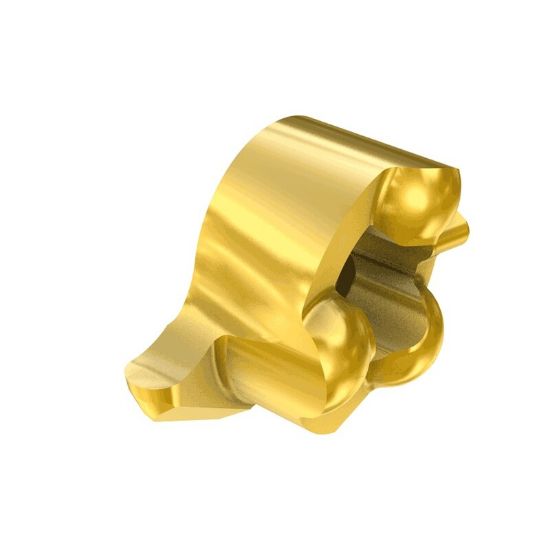 Picture of ISCAR GIQL 8-2.00-R100 IC528 Grooving,Groove Turning Insert 0.039 Corner Radius 0.079 Wide TiCN + TiN