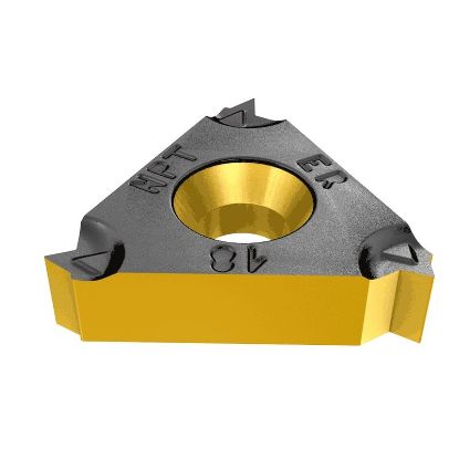 Picture of ISCAR 16ER 18 NPT IC908 Insert Iso Thread EXT.Threading Insert Full Profile 18.00TPI NPT TiAlN