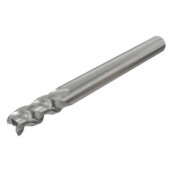 Picture of ISCAR ECAI-B-3 313-625-C313 IC08 DIA 5/16 SH 0.3125 LOC 0.6250 OAL 2.50 End Mill Standard Flute High Helix Carbide Uncoated Single End Corner Radius 0.0080 0.20MM SolidMill