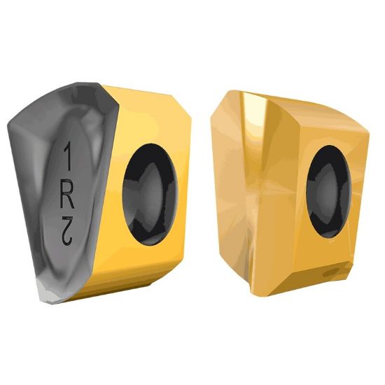 Picture of ISCAR T490LNMT1306PNR-FF IC830 Milling Insert On Edge Chamf Corner Radius AlTiN + TiN