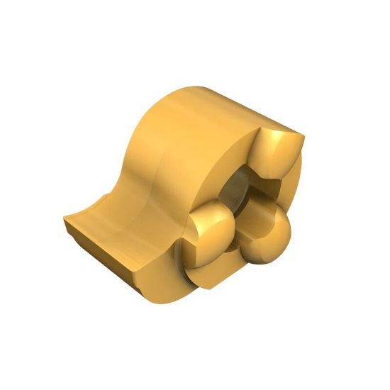 Picture of ISCAR GIQR 11-4.00-0.20 IC528 Grooving,Groove Turning Insert 0.008 Corner Radius 0.157 Wide TiCN + TiN