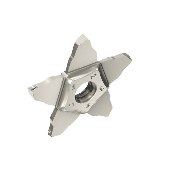 Picture of ISCAR PENTA 34R200J06D IC908 Cut Off Insert 0.004 Corner Radius 0.079 Wide TiAlN