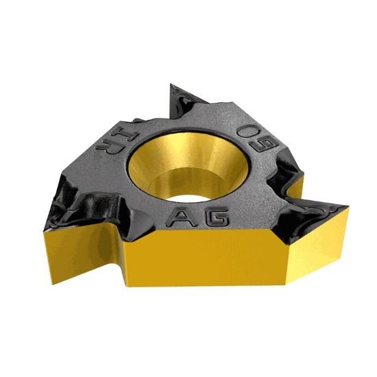 Picture of ISCAR 08IR A 60 IC1007 Insert Iso Thread INT.Threading Insert Partial Profile 16.00TPI - 48.00TPI 60.0° TiAlN