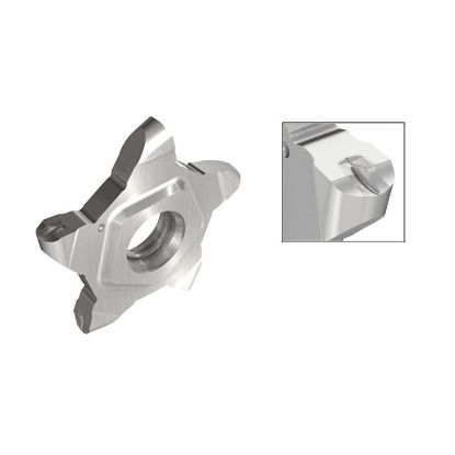 Picture of ISCAR PENTA 24N140J070 IC908 Cut Off,Grooving Insert 0.028 Corner Radius 0.055 Wide TiAlN