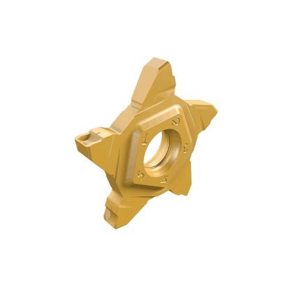 Picture of ISCAR PENTA 24N500C040 IC908 Cut Off,Grooving Insert 0.016 Corner Radius 0.191 Wide TiAlN