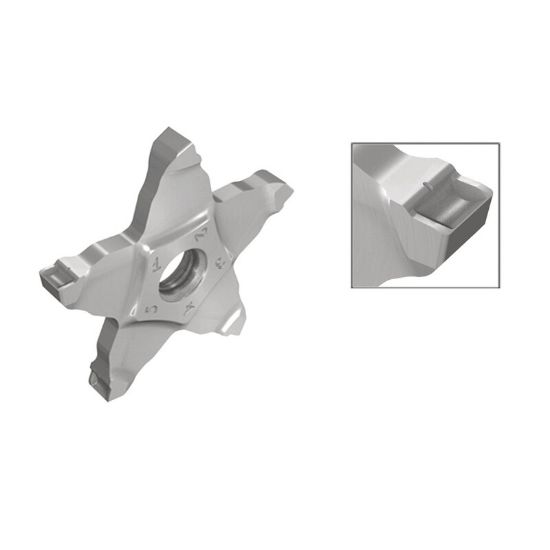 Picture of ISCAR PENTA 34N200C020 IC908 Cut Off,Grooving Insert 0.008 Corner Radius 0.079 Wide TiAlN