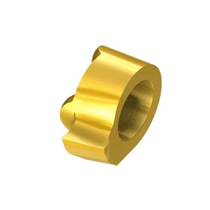 Picture of ISCAR GIQL 8-B18-0.15 IC528 Back Turning Insert 0.006 Corner Radius 0.098 Wide TiCN + TiN