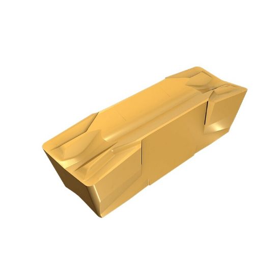 Picture of ISCAR GIF 10.00E-0.80 IC830 Grooving,Groove Turning Insert 0.031 Corner Radius 0.394 Wide AlTiN + TiN