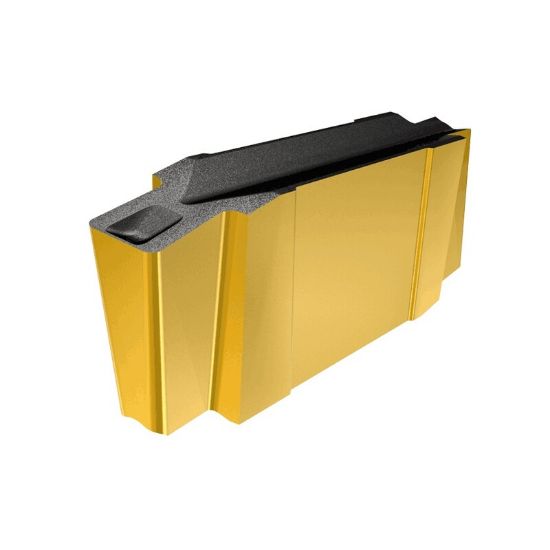 Picture of ISCAR GIG 1.25-0.10 IC808 Grooving,Groove Turning Insert 0.004 Corner Radius 0.049 Wide TiAlN + AlTiN + TiN