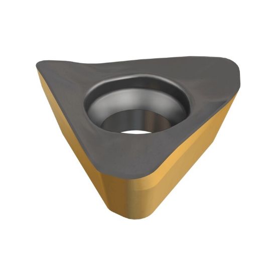 Picture of ISCAR HM390TPKT100310PDR IC808 Milling Insert Triangle 0.039 Corner Radius TiAlN + AlTiN + TiN