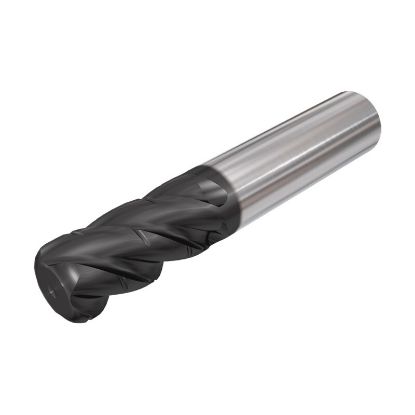 Picture of ISCAR EFPI-E4CF 500-1.0C500R10 IC903 DIA 1/2 SH 0.50 LOC 0.0230 OAL 3.00 End Mill Carbide TiAlN Single End Corner Radius 0.1000 2.54MM CHATTERFREE