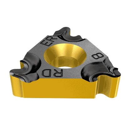 Picture of ISCAR 16ER 6 RND IC250 Insert Iso Thread EXT.Threading Insert Full Profile 6.00TPI Round TiCN + TiN