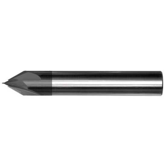 Picture of MASTERCUT DIA 1/8 SH 0.1250 OAL 2.00 Chamfer Mill Carbide AlTiN Single End Cham Mill Chamfer Mill