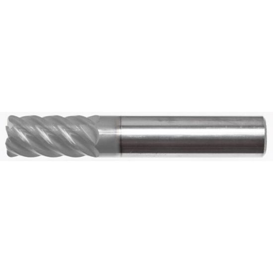 Picture of MASTERCUT DIA 1 SH 1.00 LOC 1.50 OAL 4.00 End Mill Standard Flute Variable Helix Carbide nACRoA Single End Corner Radius 0.0300 0.76MM F45