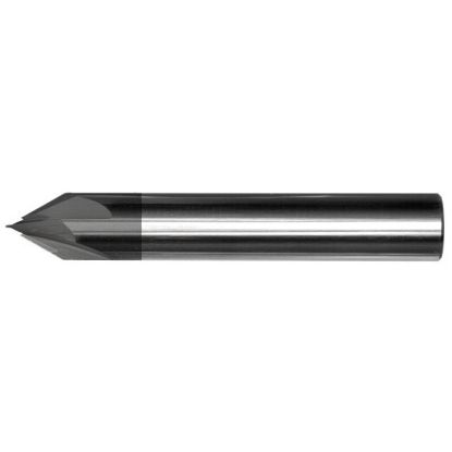 Picture of MASTERCUT DIA 3/8 SH 0.3750 OAL 2.50 Chamfer Mill Carbide AlTiN Single End Cham Mill Chamfer Mill