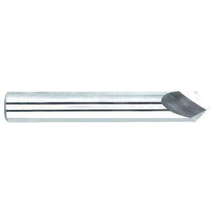 Picture of MELIN 10979 DIA 1/2 SH 0.50 LOC 0.2500 OAL 3.00 Chamfer Mill Carbide Uncoated Single End Cham Mill