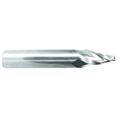Picture of MELIN 10257 DIA 1/8 SH 0.2500 LOC 1.50 OAL 3.00 End Mill Taper Flute Carbide Uncoated Single End Square Sharp