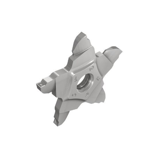 Picture of ISCAR PENTA 34F247-0.20-22R IC908 Face Grooving Insert 0.008 Corner Radius TiAlN