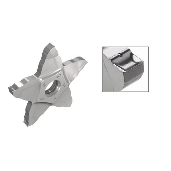Picture of ISCAR PENTA 34R300PB-6D IC908 Cut Off Insert 0.008 Corner Radius 0.118 Wide TiAlN