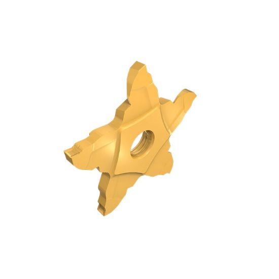 Picture of ISCAR PENTA 34F300-0.40-22LS908 Face Grooving Insert 0.016 Corner Radius TiAlN