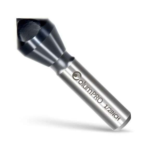 Picture of LINK 90-TN-403 2 OD 90° Single Flute HSS Chamfer - TIN Coated