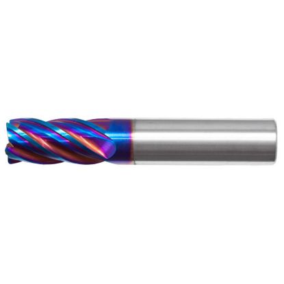Picture of MASTERCUT DIA 1 SH 1.00 LOC 3.00 OAL 6.00 End Mill Standard Flute Variable Helix Carbide nACRoA Single End Corner Radius 0.0450 1.14MM V5 ULTRA