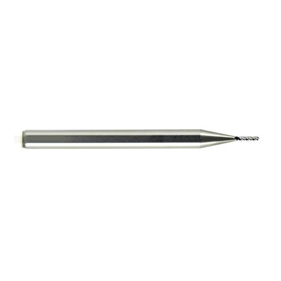 Picture of MELIN 50289 DIA 1/8 SH 0.2500 LOC 1.50 OAL 3.00 End Mill Taper Flute Carbide AlTiN Single End Ball Nose