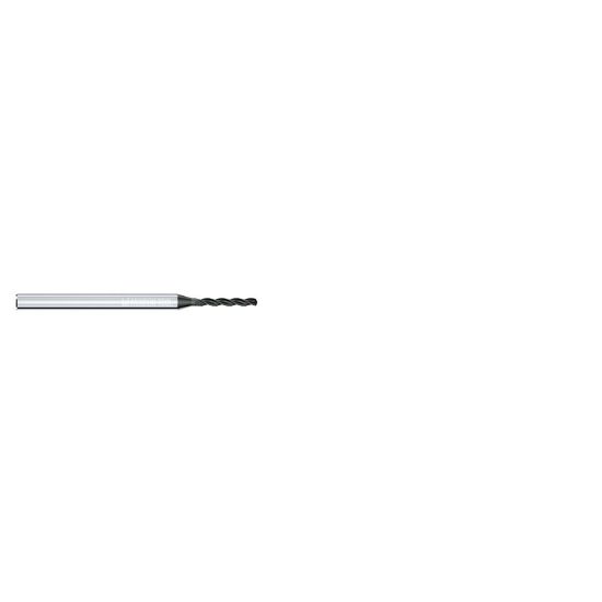 Picture of MIKRON 2.CD.050055.A Carbide Drill Solid 130° 0.293 Diameter Cylindrical 0.118 1.692 OAL 3 Flute 5.0XD