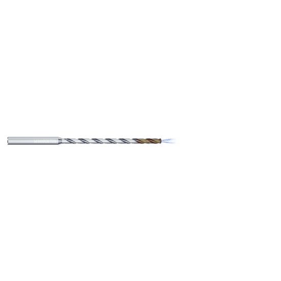 Picture of MIKRON 2.CD.150F316.IC Carbide Drill Coolant Thru 140° 0.187 Diameter Cylindrical 0.236 5.160 OAL 2 Flute 15.0XD