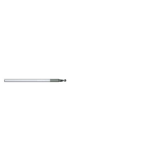 Picture of MIKRON 2.MD.200114.1 Carbide Drill Solid 118° 0.044 Diameter Cylindrical 0.059 1.181 OAL 2 Flute 1.5XD