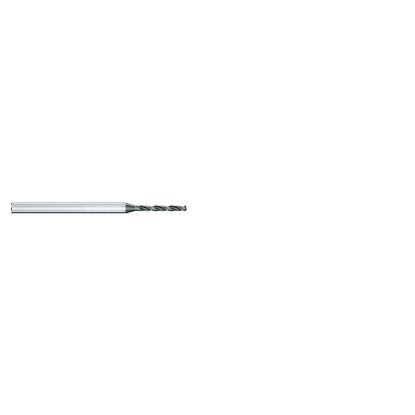 Picture of MIKRON 2.CD.070275.S Carbide Drill Solid 140° 0.108 Diameter Cylindrical 0.157 2.598 OAL 2 Flute 6.0XD-7.0XD
