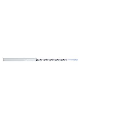 Picture of MIKRON 2.CD.150195.CA Carbide Drill Coolant Thru 140° 0.076 Diameter Cylindrical 0.157 3.110 OAL 2 Flute 15.0XD