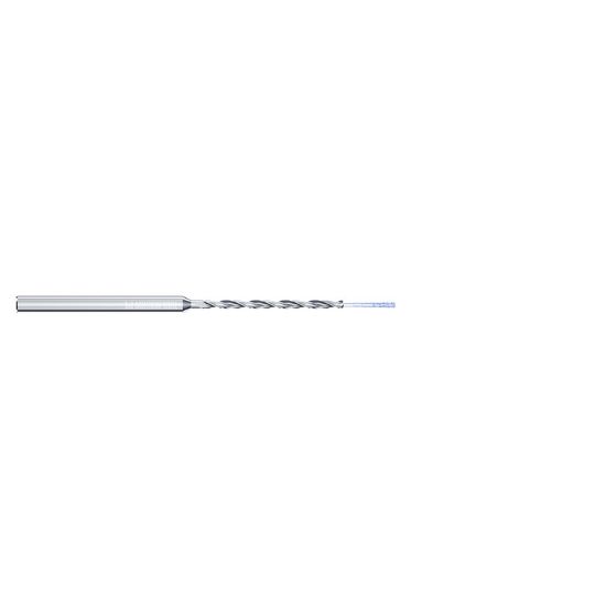 Picture of MIKRON 2.CD.150510.CA Carbide Drill Coolant Thru 140° 0.200 Diameter Cylindrical 0.236 5.180 OAL 2 Flute 15.0XD