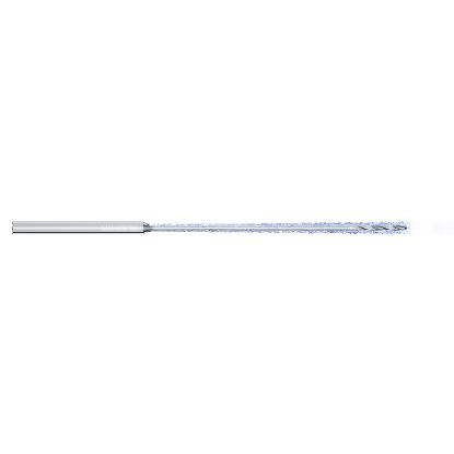 Picture of MIKRON 2.CFT.50047.IK.0 Carbide Drill Coolant Thru 140° 0.018 Diameter Cylindrical 0.118 2.360 OAL 2 Flute 50.0XD