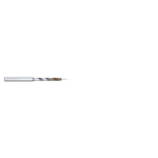 Picture of MIKRON 2.CD.060240.IC Carbide Drill Coolant Thru 140° 0.094 Diameter Cylindrical 0.157 2.559 OAL 2 Flute 6.0XD
