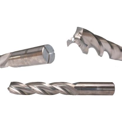 Picture of STI 1910-5XN-0 Carbide Drill Solid Three Flute 130° 0.191 Diameter Cylindrical Shank0.2362 3.000 OAL 1.398 Flute Length 5.0XD-8.0XD