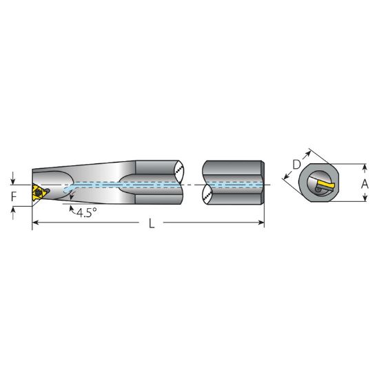 Picture of VARDEX AVRC300-5OILLH Boring Bar Iso Thread