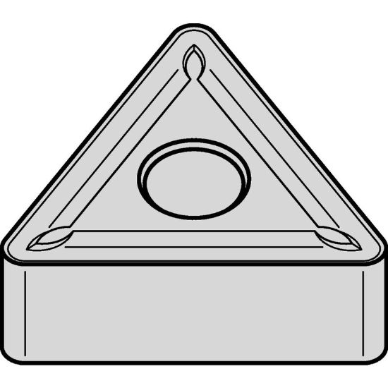 Picture of WIDIA/KENNAMETAL TNMG432TN2000 Insert Triangle TiN + TiCN + Al2O3 0.031 Corner Radius