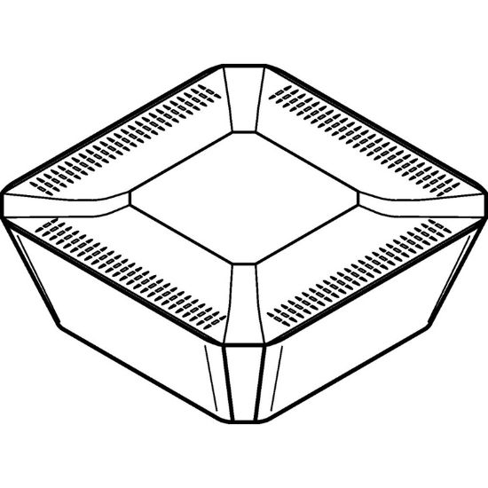 Picture of WIDIA/KENNAMETAL SEKR53AFNMS Milling Insert Square TiN + TiCN + Al2O3