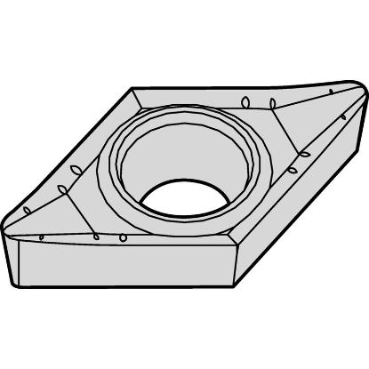 Picture of WIDIA/KENNAMETAL DCGT32.52AL3 HWK15 Insert 55.0° 0.031 Corner Radius