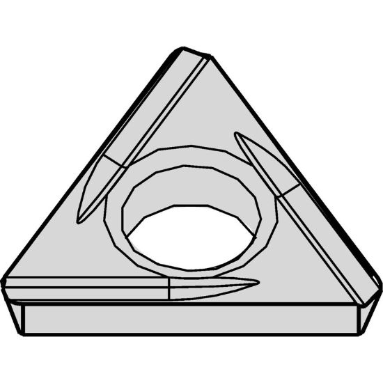 Picture of WIDIA/KENNAMETAL TDHH130805 CG5 Insert Triangle TiN 0.007 Corner Radius