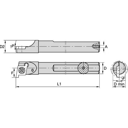 Picture of WIDIA/KENNAMETAL CCMI18740R Carbide Boring Bar 80.0° Boring Bar 0.187 Shank
